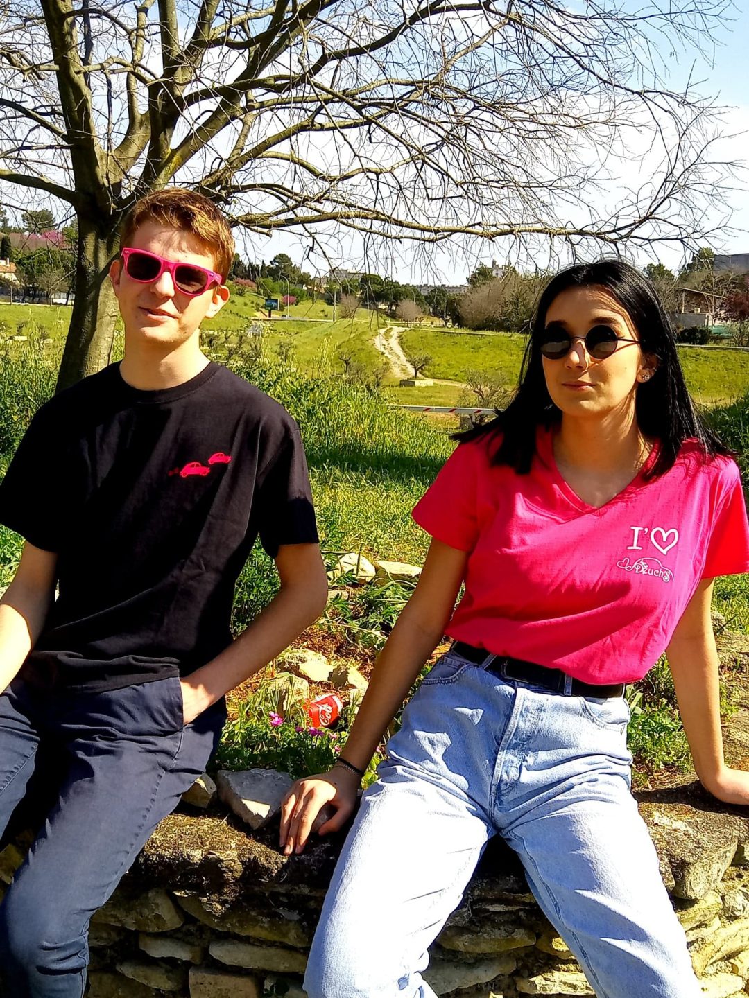 Tee-shirt rose col V – Image 6