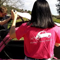 Tee-shirt rose col V – Image 5