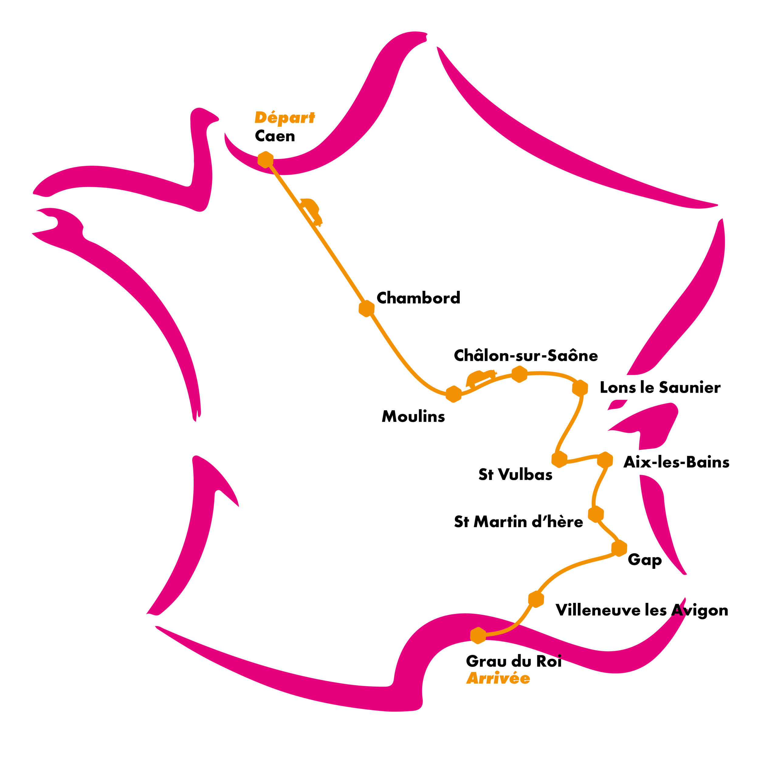Carte du parcours officiel Rallye 2018