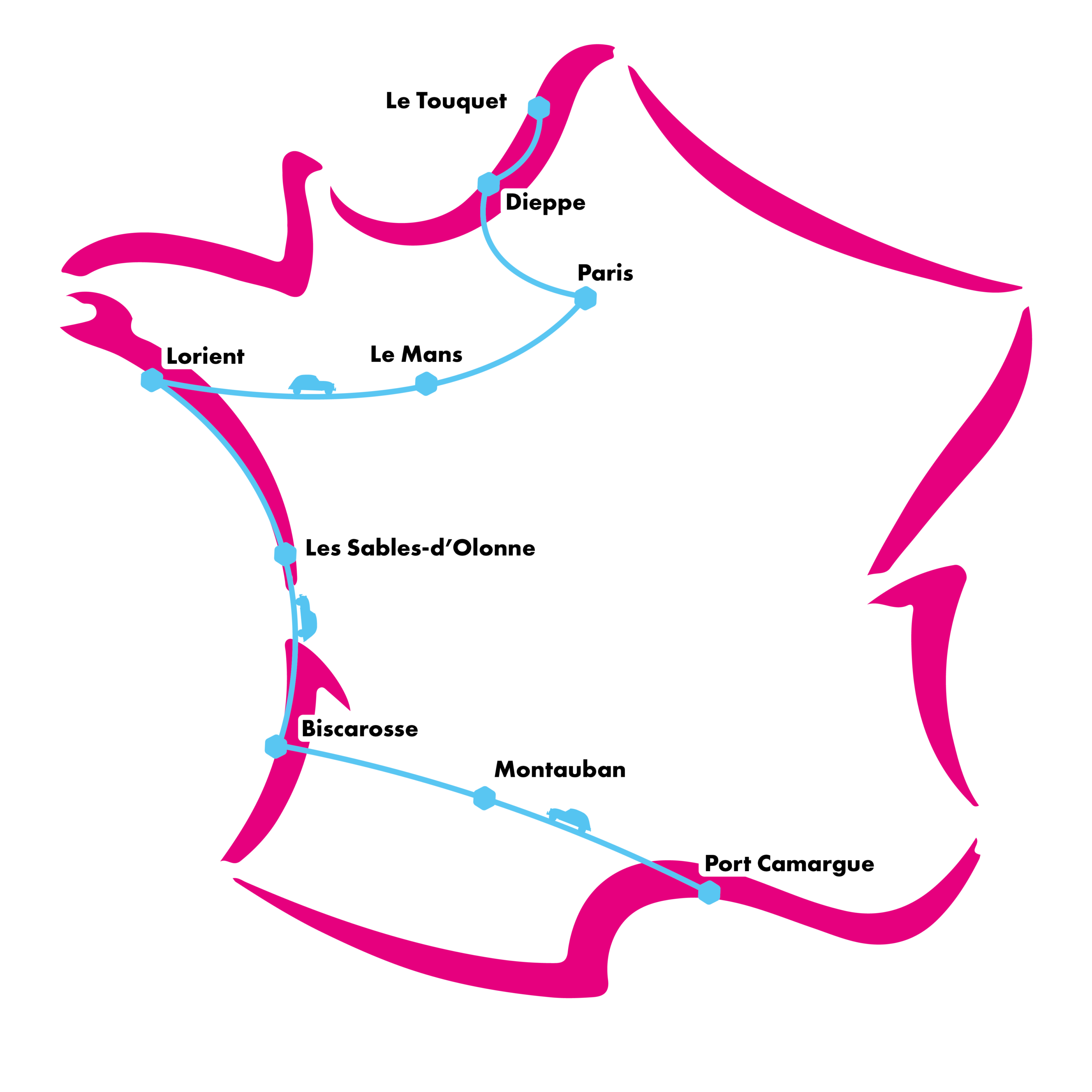 Tracé officiel Rallye 2021